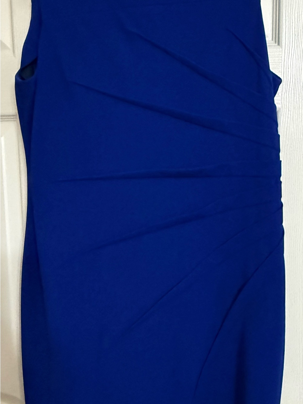 Calvin Klein Cobalt Blue Sleeveless Midi Sheath Dress